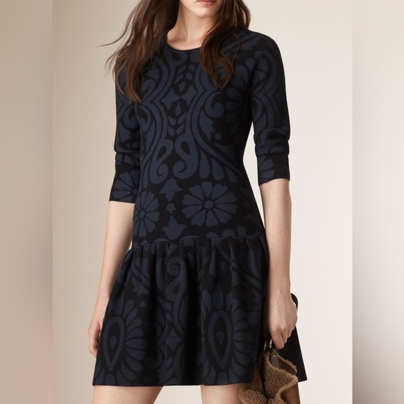 Burberry Brit Silk and Cashmere Blend Sweater Dress - Picture 1 of 6